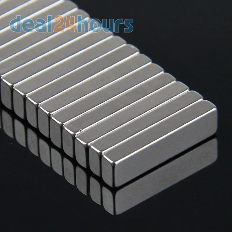 

OMO Magnetics 50pcs Super Strong Block Cuboid Magnets Rare Eare Earth Neodymium 20 x 5 x 3 mm N35