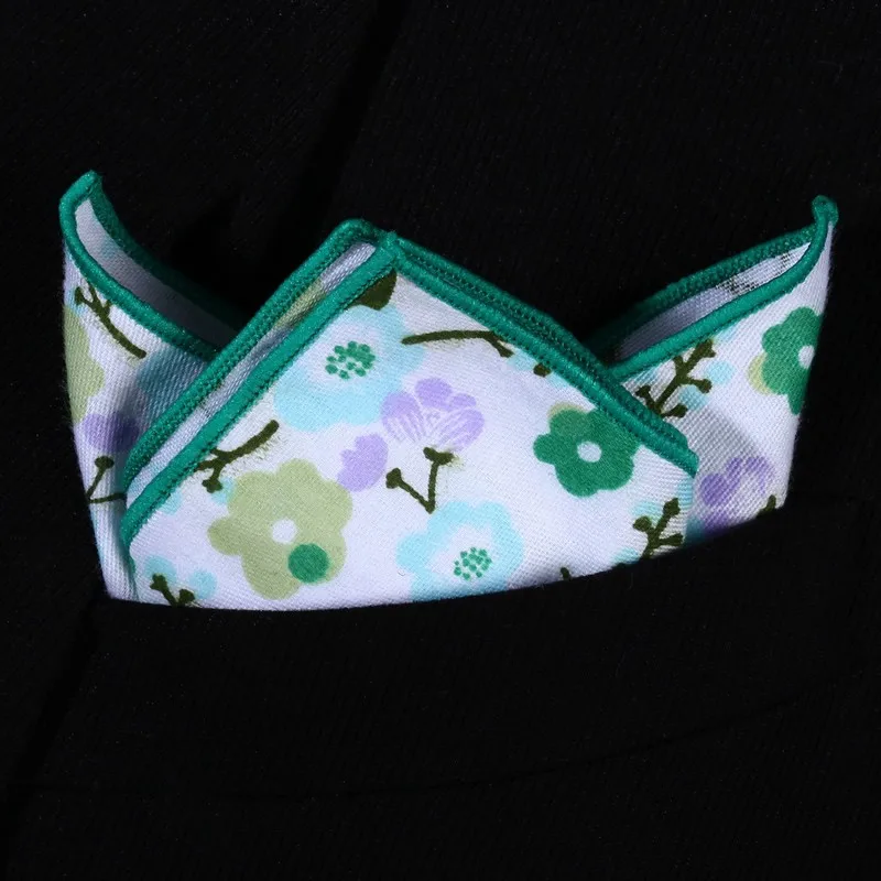 Bmf105g Зеленый Фиолетовый Цветочные 100% хлопок жаккард Для мужчин Бабочка Самостоятельная галстук-бабочка бабочкой Карманный квадратный