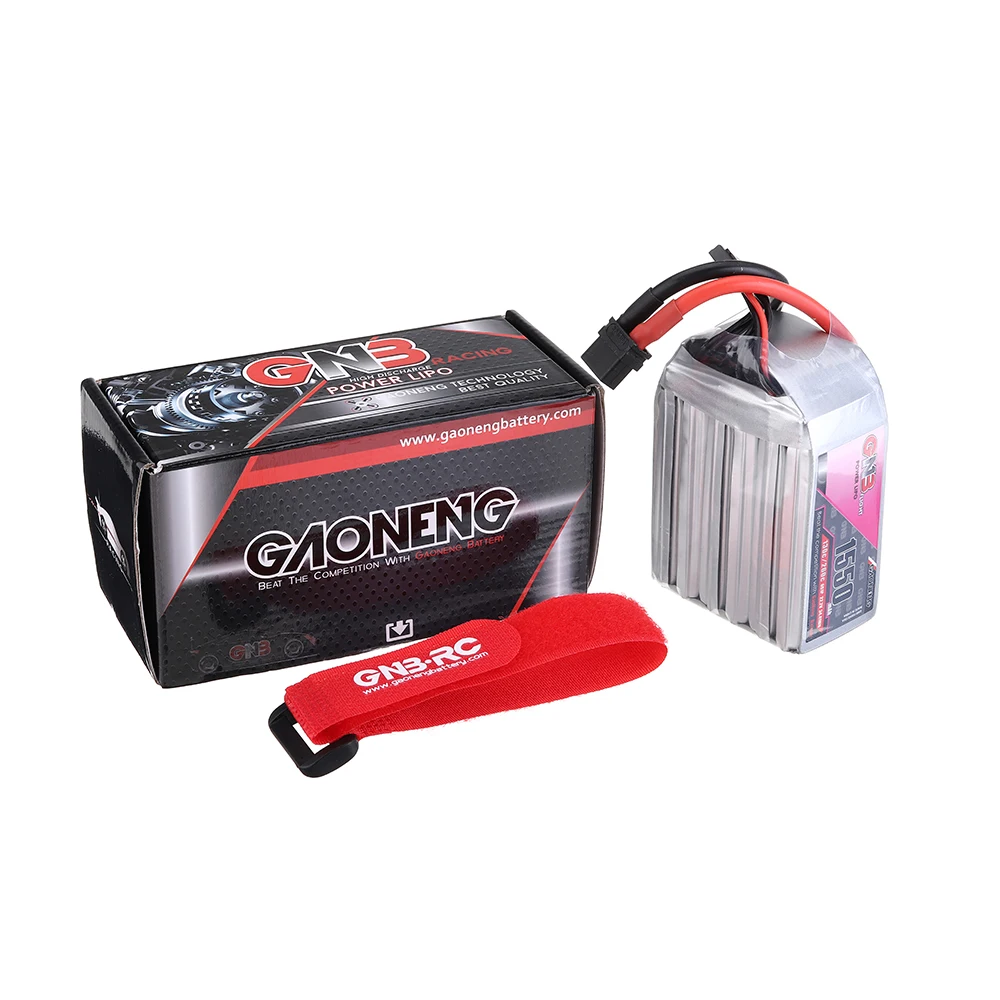 2 шт Gaoneng GNB 22,2 V 1550mAh 130C 6S Lipo батарея XT60 разъем для FPV RC гоночный Дрон