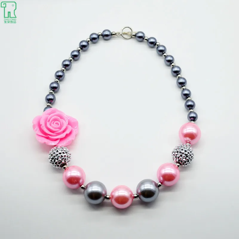Children Necklace Red Girl Necklace Toddler Bracelet Baby Necklace Toddler Necklace Baby Bracelet Roses Jewelry Chunky Necklace