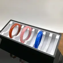 Joyero Organizador органайзер для ювелирных изделий 2 шт. Браслет манжета губка Дисплей Коробка Чехол 9x4x", ювелирные изделия держатель часов