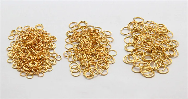 3 4-16mm Gold Link Loop Open Jump Ring For Diy Jewelry Marking Findings Connector Silver Jewelry Accessories For Necklace Bracelet Earring