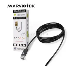MARVIOTEK USB для микро-камеры эндоскопа андроид 2/5/10 м 5,5 мм Len провод для камеры наблюдения Водонепроницаемая камера OTG Android USB эндоскоп