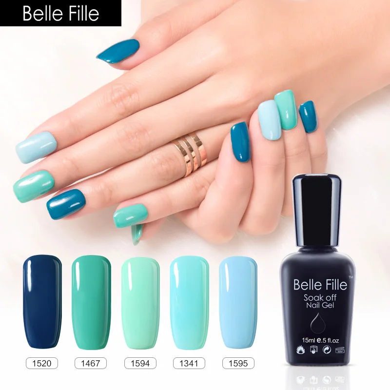 Belle Fille 15 мл УФ гель для ногтей Топ светодиодный Декоративный Лак Гибридный