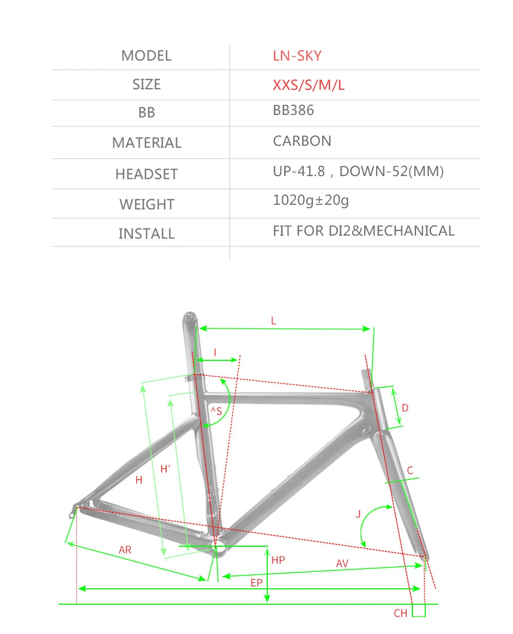 Clearance LEADNOVO racing carbon bike frame super light aero design 3k carbon road frame race bike frameset customized painted 9