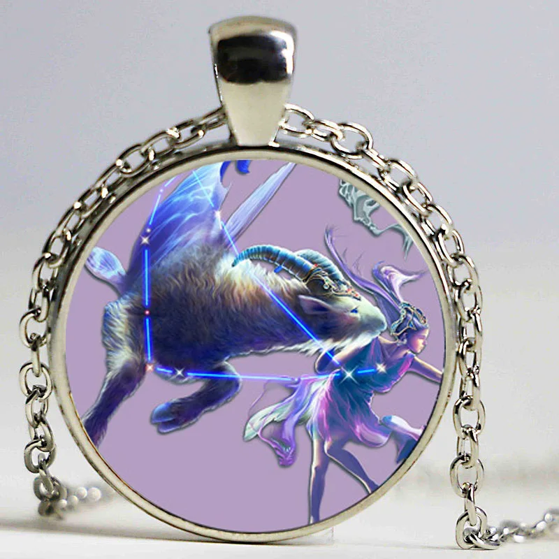 Shiny moon pendant necklace space jewelry galaxy choker nebula neckless women gifts silver chain glass cabochon universe pendant