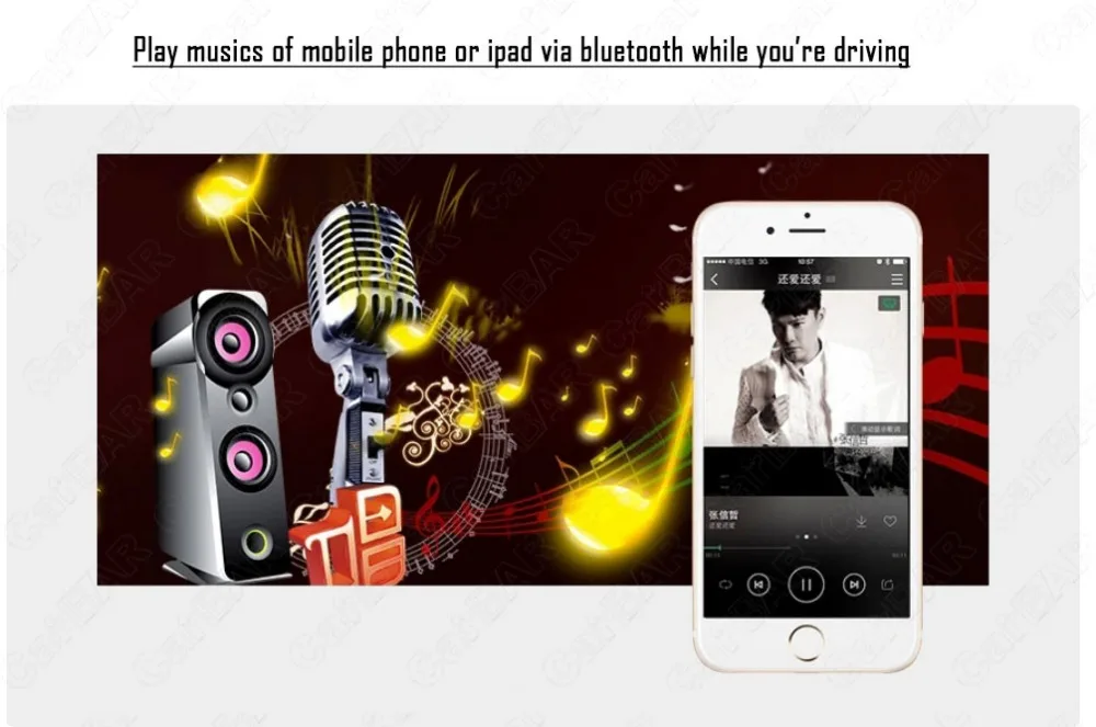 Bluetooth 4,0 автомобильный комплект Зарядное устройство отвечать на телефонные звонки хэндс-фри стерео аудио воспроизведения музыки с микрофоном USB кабель для зарядки
