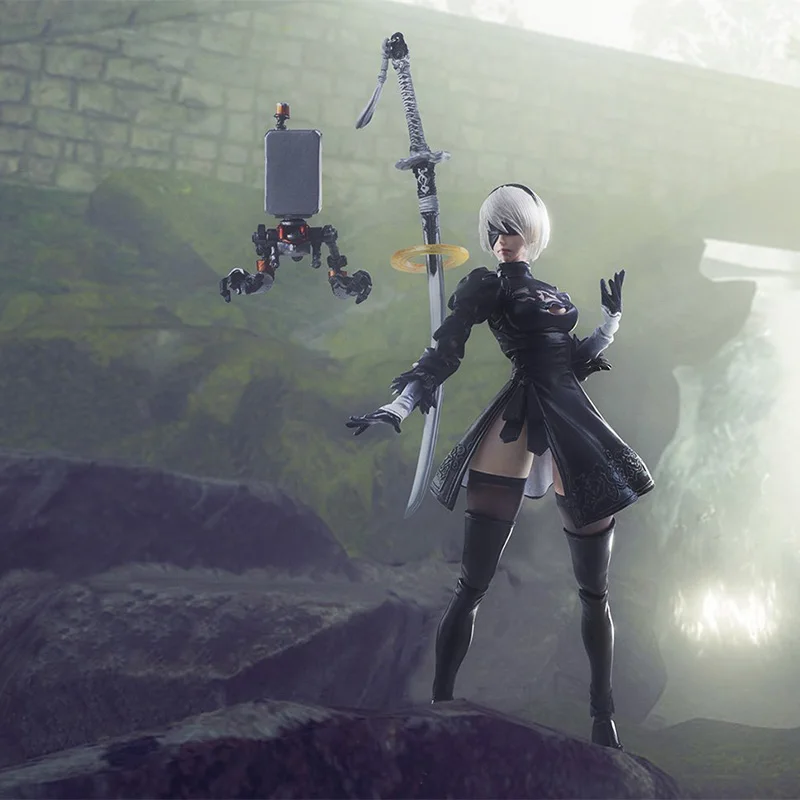 Фигурка Enix Nier Automata Bring Arts 2B экшн-фигурка Lifeform Kaine Игрушечная модель куклы | Игрушки