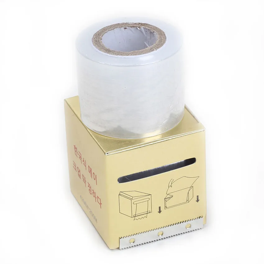 

Plastic Tattoo Wrap Film 1 Roll with Box Eyebrow Lip Permanent Makeup Microblading Preservative Tattoo Cover Tools Tattoo Supply