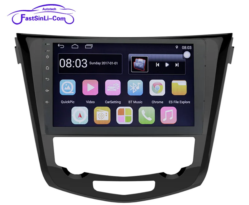 Perfect Android6.1 Car 10.1inch 2din Multimedia Player For nissan X-trail  2014-2017 Quad Core GPS Navigation 1