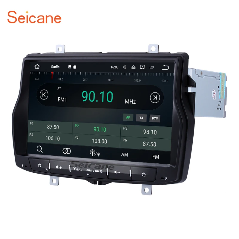 Seicane 1Din Android 7 1 8 дюймов автомобилей Радио Стерео gps навигации мультимедийный плеер