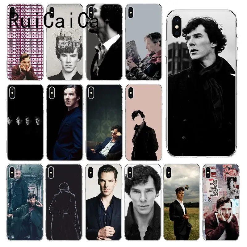 RuiCaiCa Benedict Cumberbatch Sherlock Новое поступление чехол для телефона iPhone 8 7 6 6S Plus X XS MAX 5 5S SE XR