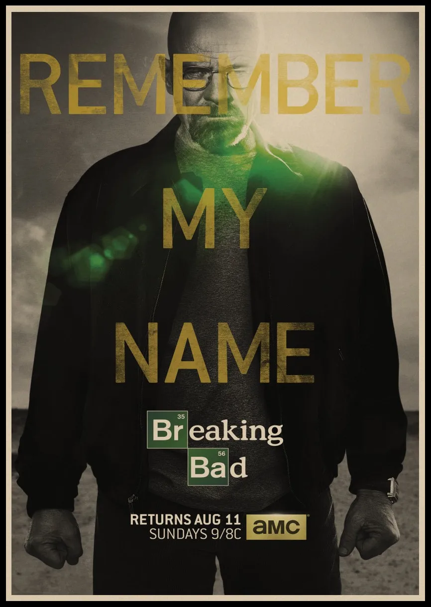 Ретро плакат Breaking Bad крафт бумага винтажный Американский постер для фильмов бар