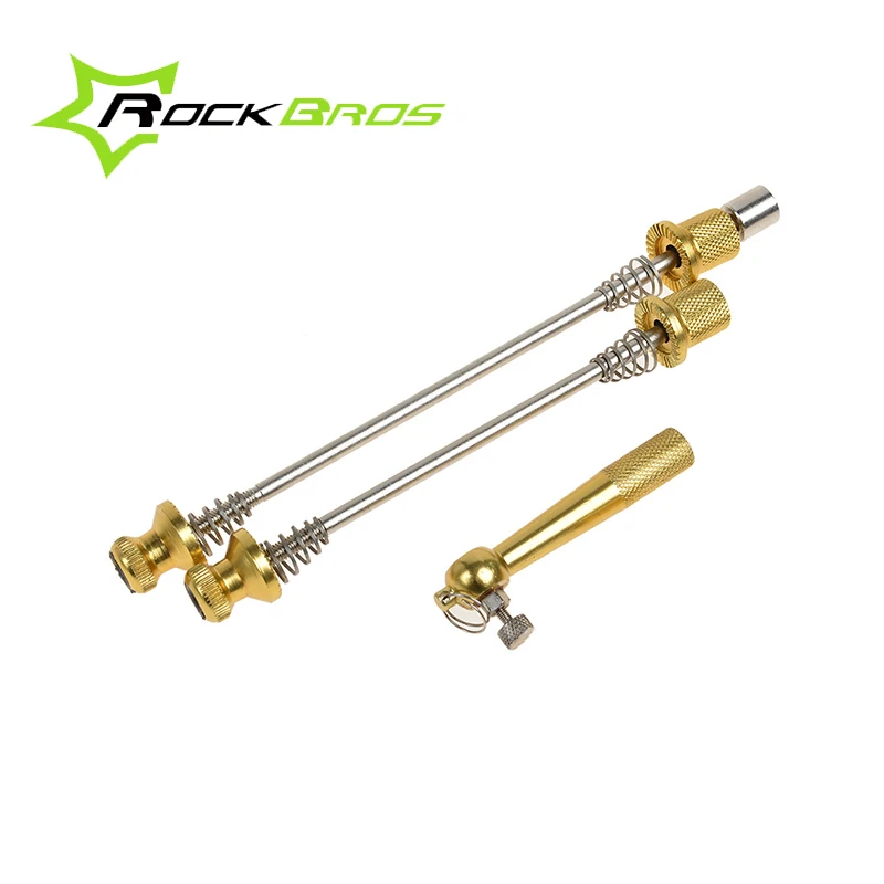 

RockBros Ultralight Anti Theft Skewers Road Cycle Bike MTB Wheels Locking Security Bicycle Quick Release QR Bike Parts