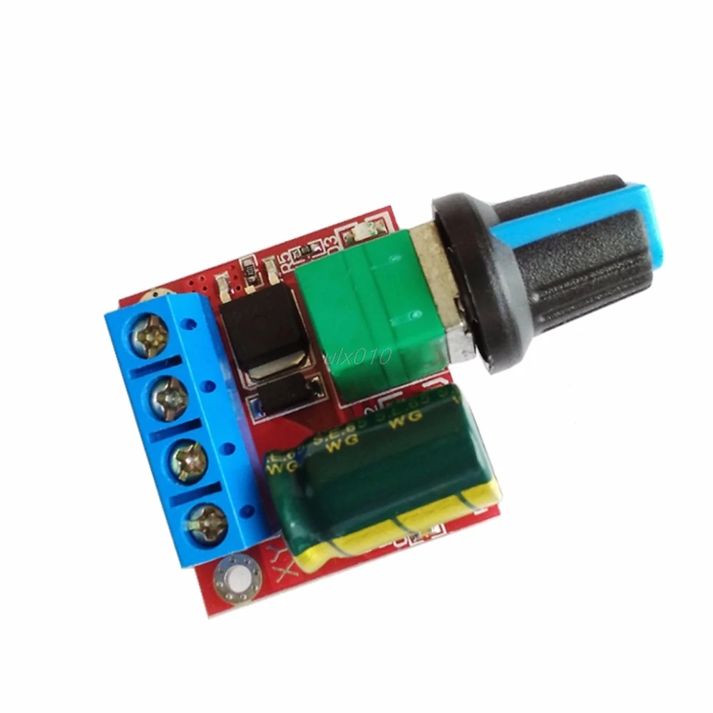 Mini DC Motor PWM Speed Controller 4.5V-35V Speed Control Switch LED Dimmer 5A May Whosale&DropShip