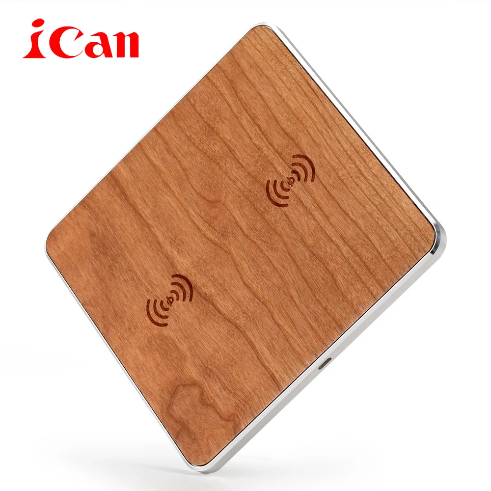 

Ican Qi Wireless Charger Desktop Mobile Phone Charger 9V Fast Charging Pad For Samsung S7 S6 Edge Smart Phones Chargers