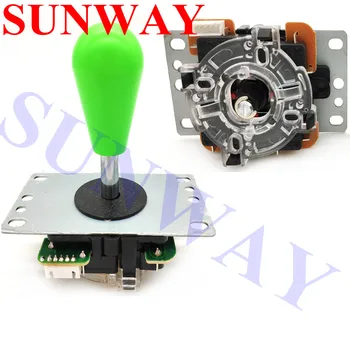 

2PCS/Lot square restrictor gateTop Quality 4way/8way Sanwa Style Oval bat Top Game Arcade Joystick with circuit board