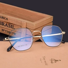 Men and women big box Super Light Metal Optical Nearsighted Glasses Legs Brand Designer Prescription Eye Glasses Frame 870