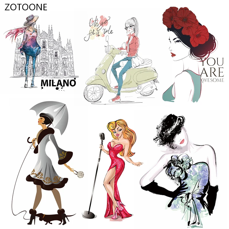 

ZOTOONE Fashion Stripe Iron on Transfer Patches on Clothing Diy Patch Heat Transfer for Clothes Decoration Sticker Accessories G