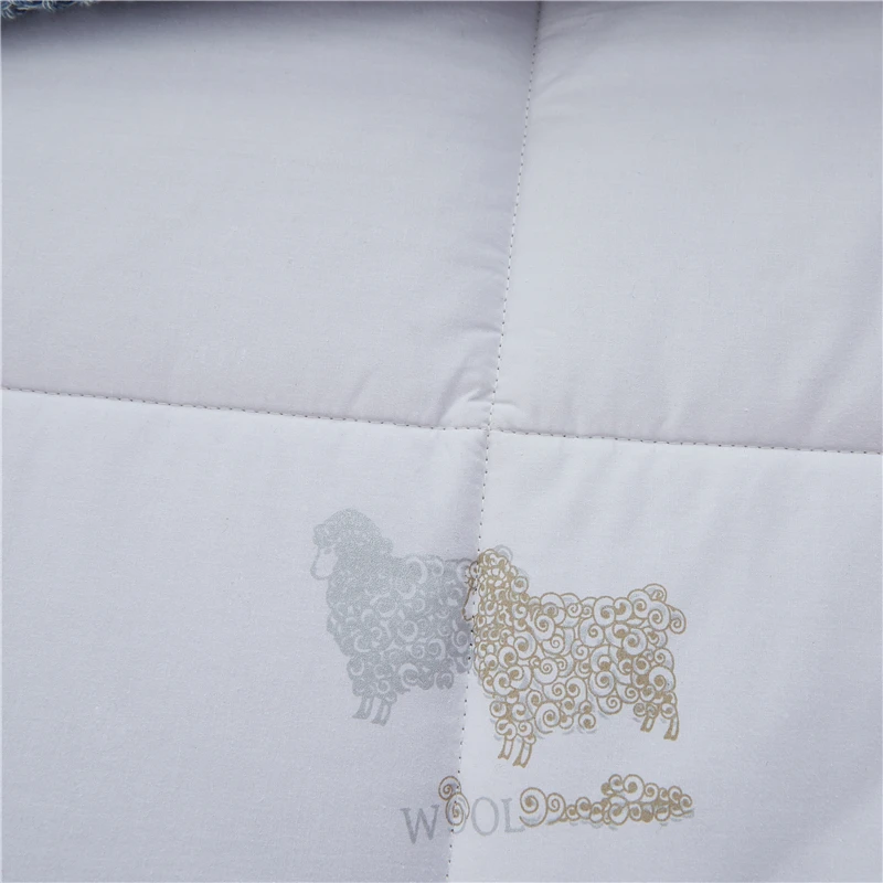  Australia Wool Filling All Season Mute Wool Quilt Comforter Twin Queen King Size White Hypoallergen - 32920522006