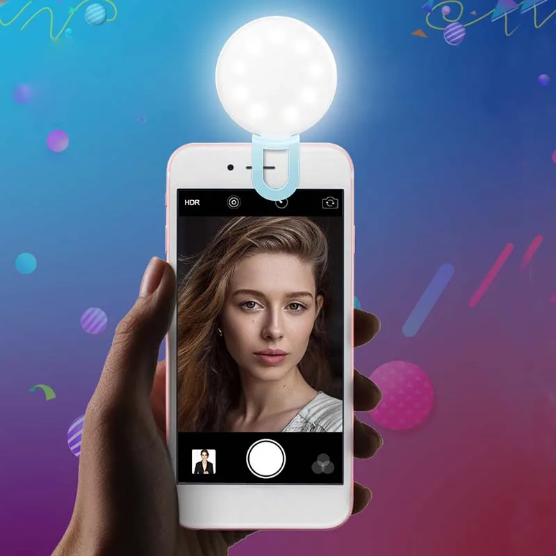LED Night Mobile Phone Selfie Light Portable Round Ring Clip For iPhone XR XS Max X 8 7 6S 6 Plus For Samsung Galaxy Note 9 8 S9 LED Night Mobile Phone Selfie Light Portable Round Ring Clip For iPhone XR XS Max X 8 7 6S 6 Plus For Samsung Galaxy Note 9 8 S9