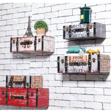 Zakka декоративные настенные полки Ретро Бар Кафе Магазин Окна настенные креативные настенные полки для хранения одежды Estante Винтаж Repisas полка