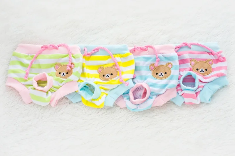 Женские санитарные трусы в полоску с принтом горошек|small dogs puppies|clothes for small dogdog clothes