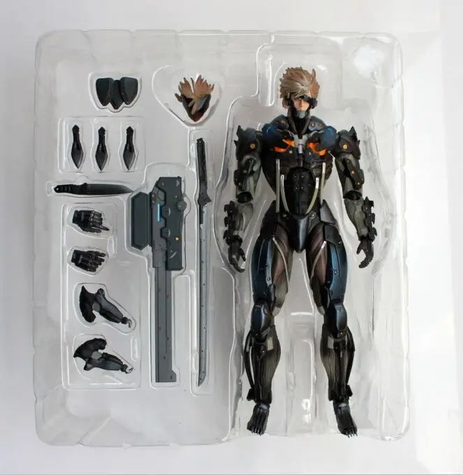 Play Arts Kai Metal gear цельное металлическое снаряжение Rising Revengeance Raiden фигурка 27 см Play Arts ПВХ фигурка куклы игрушки Детский подарок