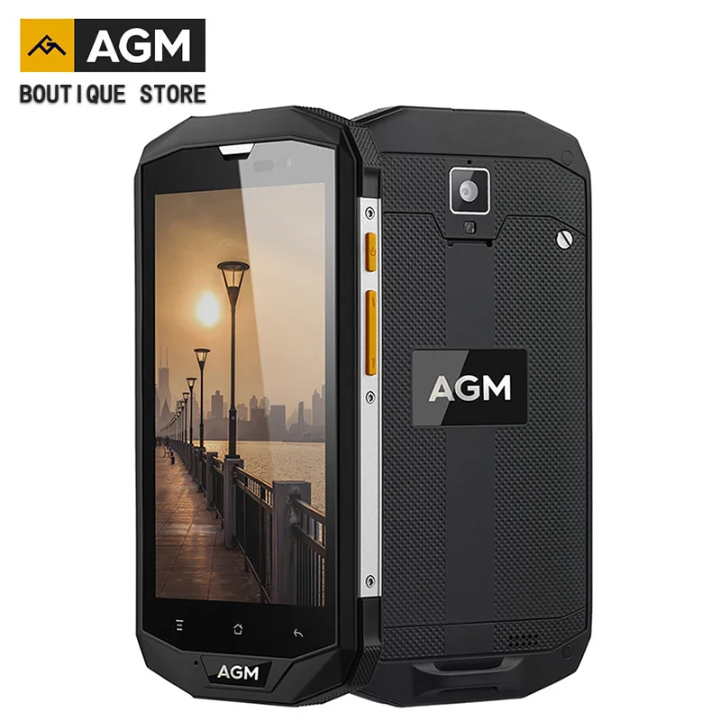 

AGM A8 4G IP68 Waterproof Smartphone 5.0'Android 7.0 MSM8916 Quad Core 3GB RAM 32GB ROM NFC 13.0MP 4050mAh Shockproof Smartphone