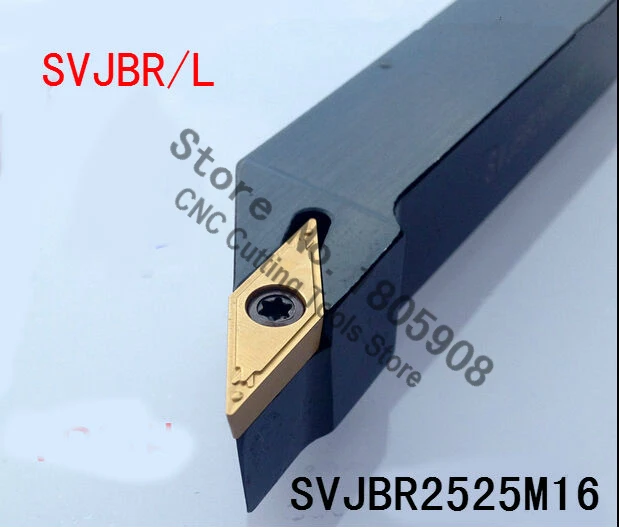 SVJBR2525M16 25*25*150MM Metal Lathe Cutting Tools Lathe Machine CNC Turning Tools External Turning Tool Holder S-Type SVJBR/L