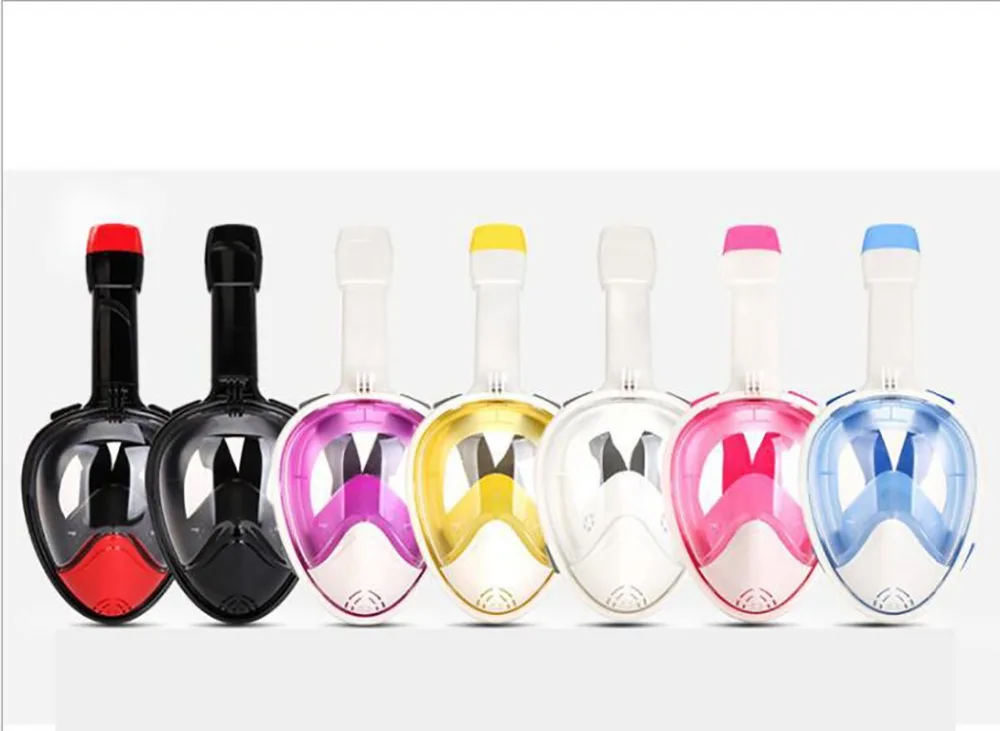 

2018 new high quality full face snorkel mask swimming mask anti-fog clear folding diving mask