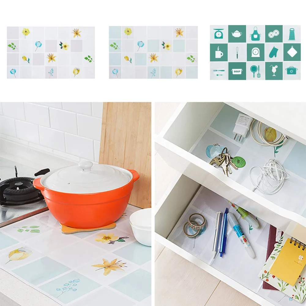 Large Size Aluminum Foil Self-adhensive Waterproof Kitchen Oil Sticker Wall Sticker Anti Oil Kitchen Wallpaper Home Decoration