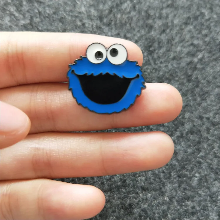 Улица Сезам Элмо cookie monster Металл Аниме мультфильм брошь broochs pin breastpin brotheroch унисекс Модные подарки