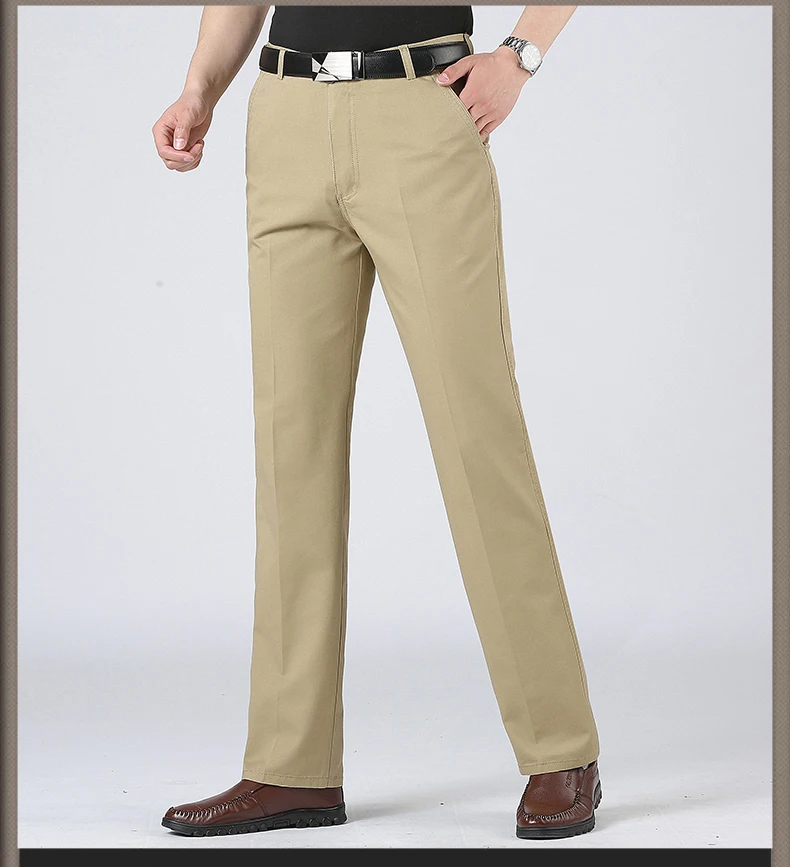 Большие размеры 40, мужские весенне-летние брендовые новые деловые повседневные брюки, мужские хлопковые однотонные модные мягкие брюки, мужская одежда