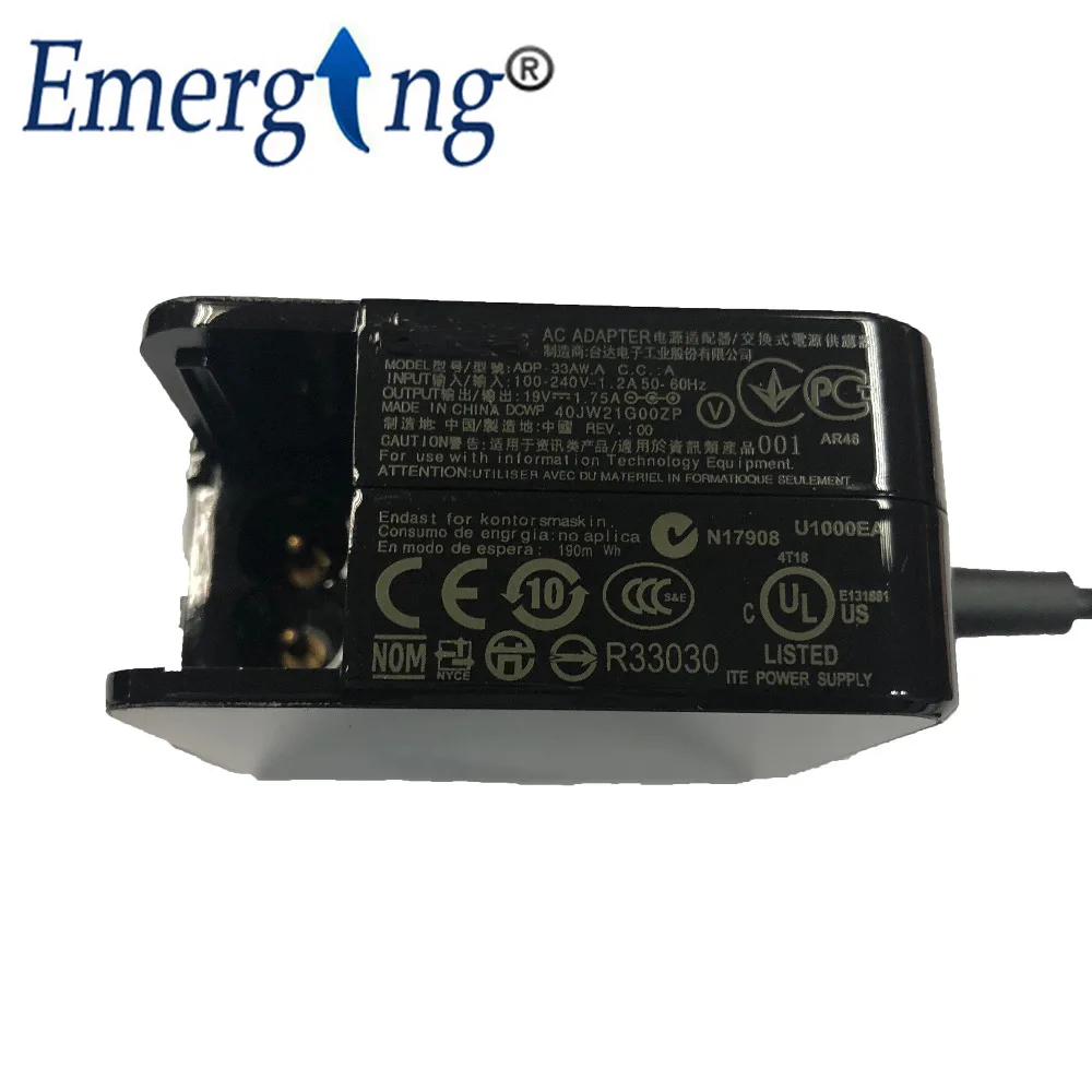 19V 1.75A 4.0*1.3mm Charger Power Supply Original Laptop Adapter For Asus Vivobook S200 S220 X200T X202E X553M Q200E X201E 19V 1.75A 4.0*1.3mm Charger Power Supply Original Laptop Adapter For Asus Vivobook S200 S220 X200T X202E X553M Q200E X201E