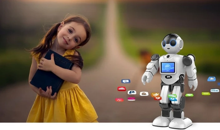 Гуманоидный робот, который может говорить, пой и говорить истории~ смотреть дома робот говорящие Роботы
