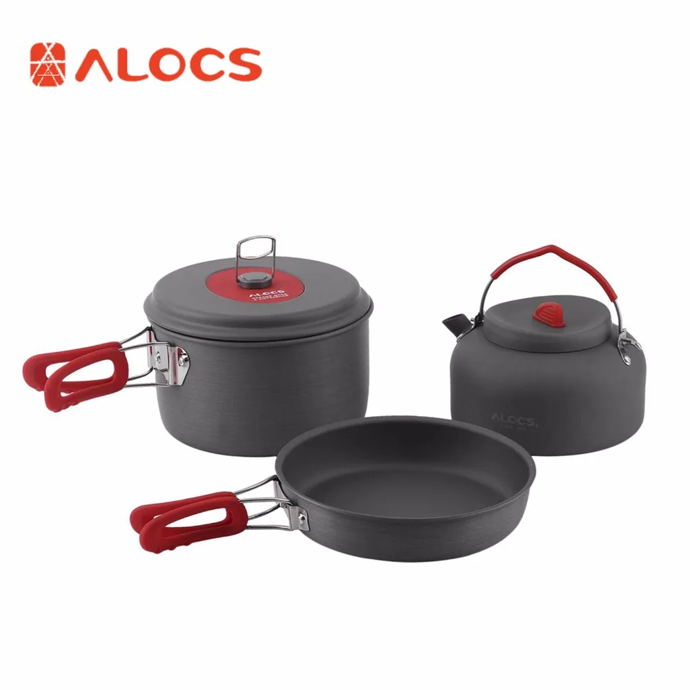 ALOCS Non-Stick Aluminum Camping Cookware ALOCS Ultralight Outdoor Cooking Picnic Kettle Dishcloth For 2-3 People цена ALOCS Non-Stick Aluminum Camping Cookware ALOCS Ultralight Outdoor Cooking Picnic Kettle Dishcloth For 2-3 People цены онлайн
