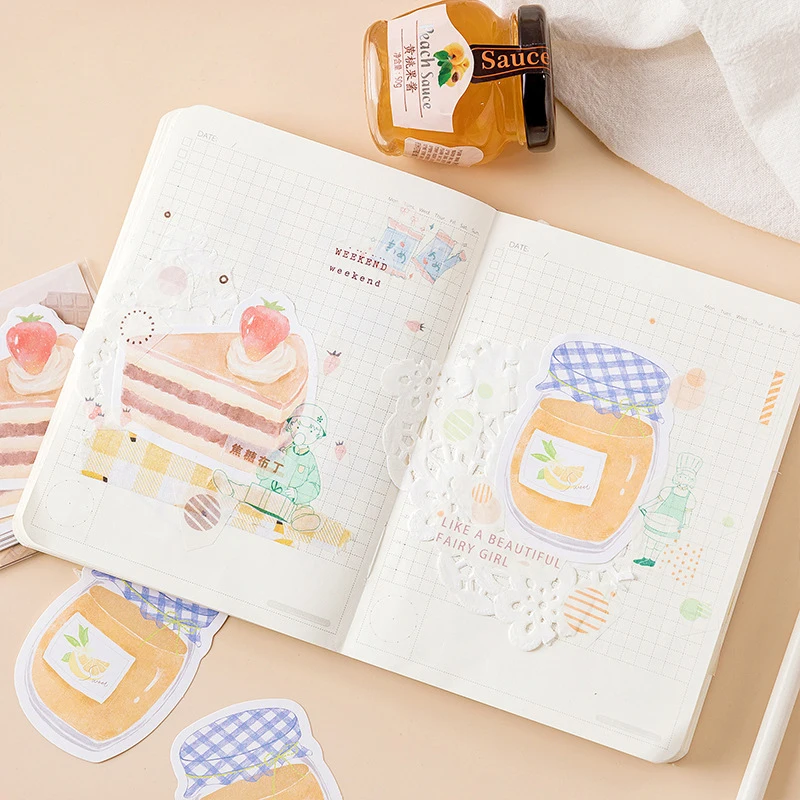 Kawaii симпатичная клубника кошка Фламинго блокнот для записей карманная книга