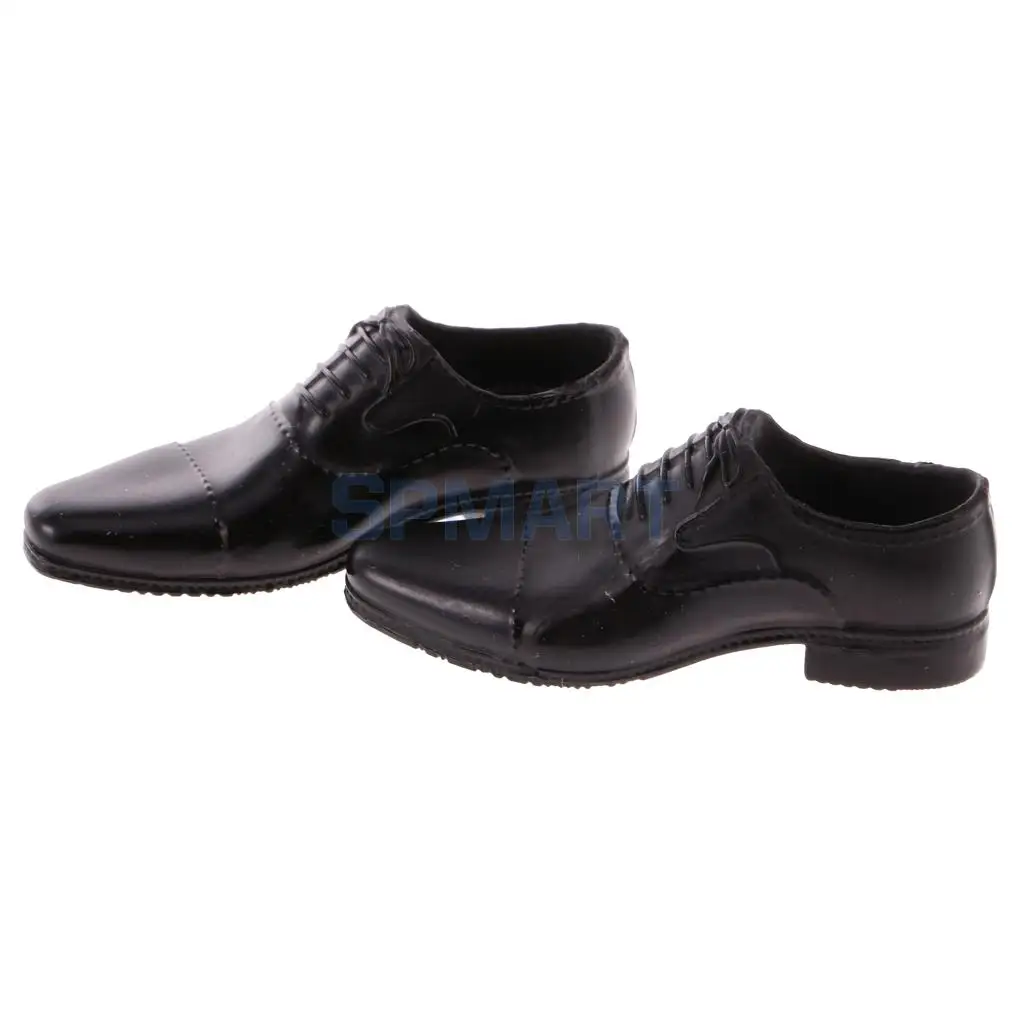 1/6 Male Gentleman Business Suit Outfit PU Leather Shoes Set for 12