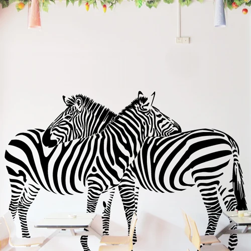Huge Zebra Vinyl Wall Decal Sticker Mural Art Home Mural For Living Room Decor wall stickers