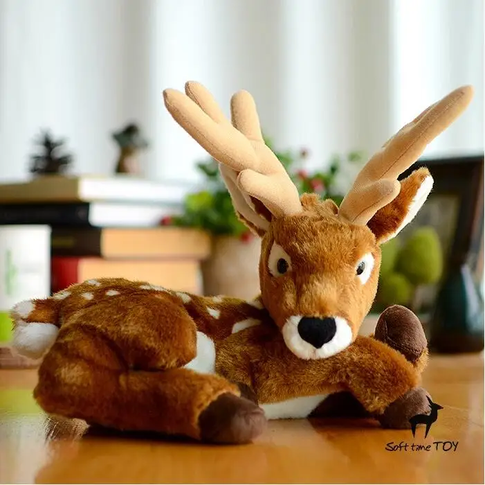 Children'S Toys Shop Christmas Gifts Male Deer Doll Plush Simulation