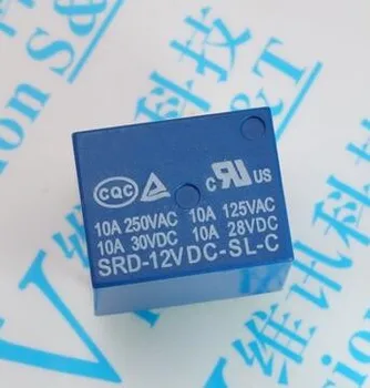 

100pcs/lot SRD-12VDC-SL-C T73 PCB Type 12V 10A 250v relay