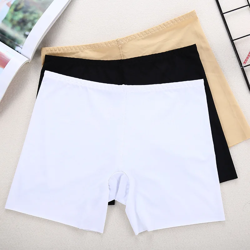 Women's Short Pants Safety Shorts Mid-Rise Ultrathin Ice Silk Breathable Underwear Ladies Lingerie Knickers | Женская одежда