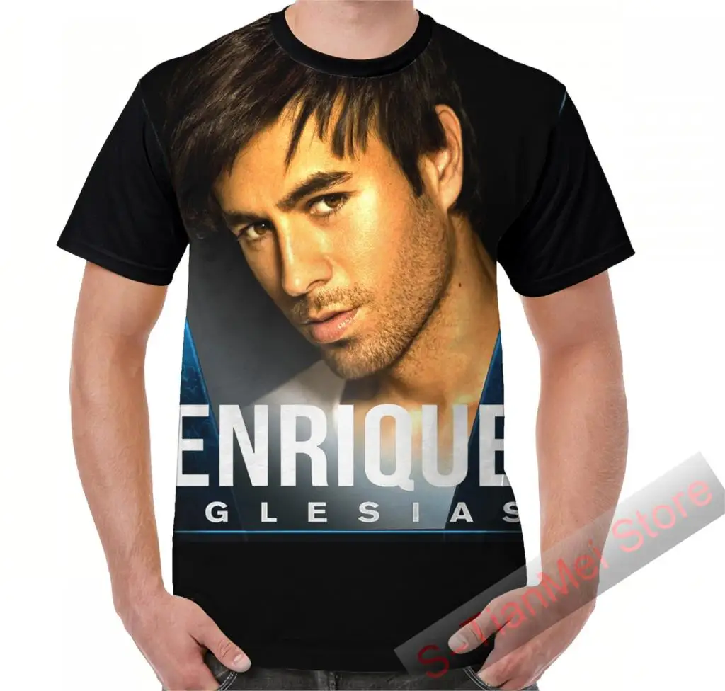 Летняя графическая футболка, мужские топы, футболки ENRIQUE IGLESIAS TOUR LEMOT, Женская забавная футболка с короткими рукавами, повседневные футболки