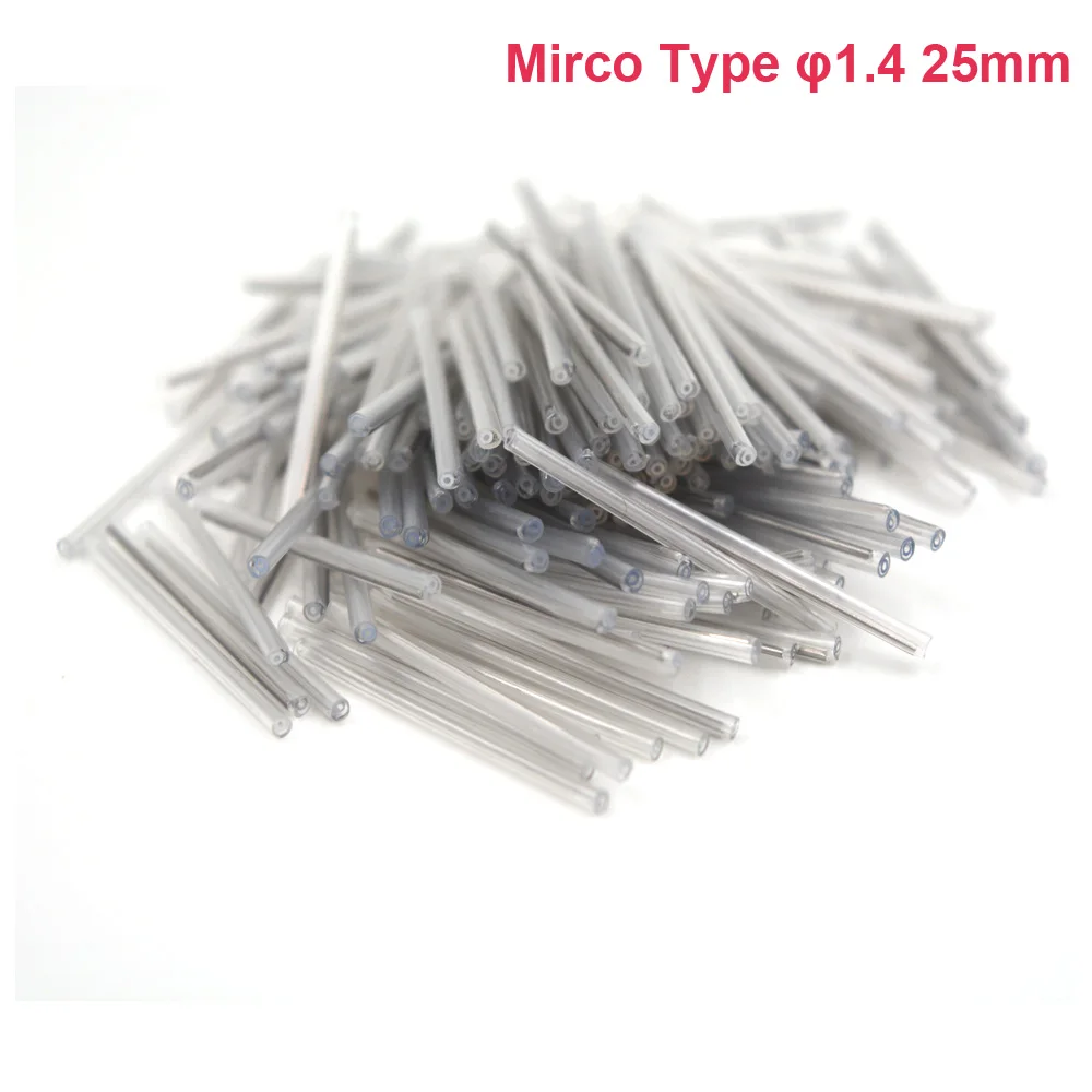 

Free shipping 200pcs Mirco Fiber optic Fusion Splice Protection Sleeves 25mm Single 250um fiber, OD1.4mm