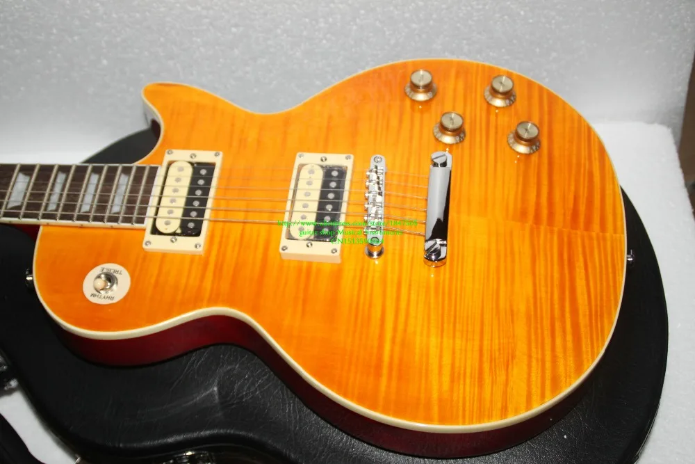 

Custom Shop slash signature IN Yellow Chinese Electric Guitar High Electric Guitars With hard case