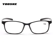 YOOSKE TR90 очки для чтения для мужчин и женщин очки для дальнозоркости прозрачные линзы из смолы 1,0 1,5 2,0 2,5 3,0 3,5