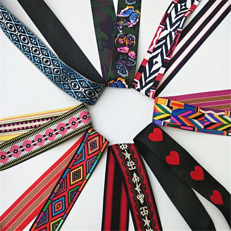 HJKL цветные сумки на ремне аксессуары для женщин Радуга Регулируемая Вешалка на плечо сумка подарок декоративная ручка орнамент
