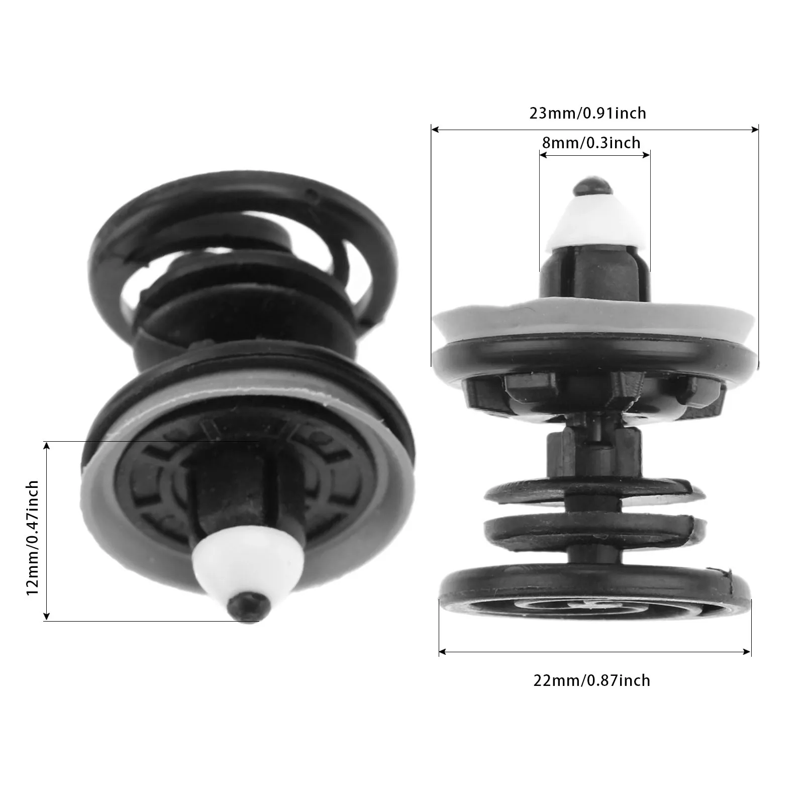 10 шт. пластиковые заклепки для VW Volkswagen Touran Tiguan Golf Passat Polo|plastic rivet|fender bumperbumper retainer |