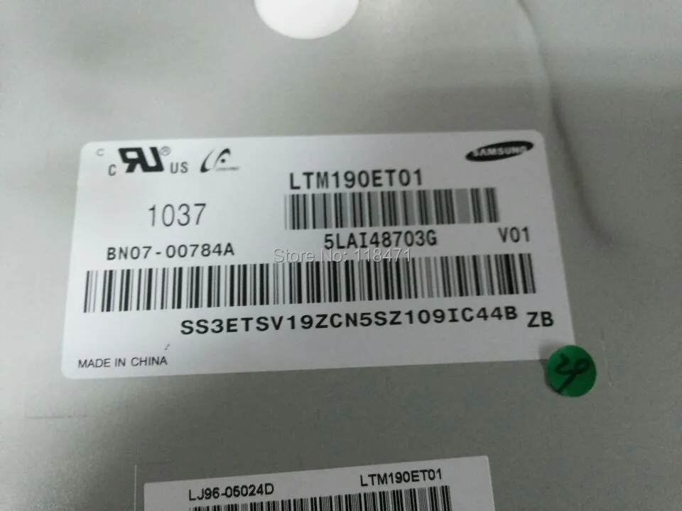 

Original A+ Grade LTM190ET01 19.0" LCD Panel Display 1280 RGB*1024 SXGA LCD Screen